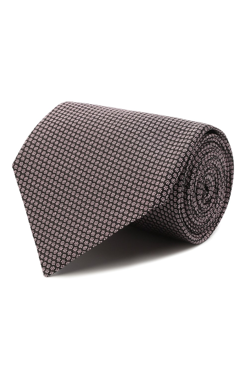 Мужской шелковый галстук TOM FORD светло-розового цвета, арт. 3TF21/XTF | Фото 1 (Принт: С принтом; Материал: Текстиль, Шелк)