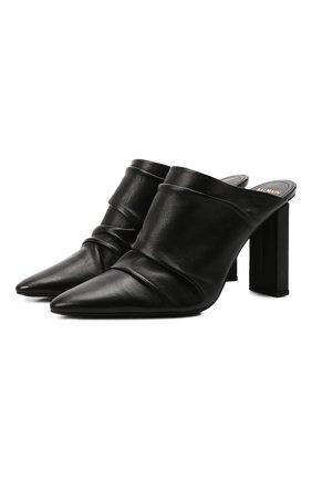 Женские кожаные мюли BALMAIN черного цвета по цене 89950 руб., арт. XN1UR735/LDVL | Фото 1 Женские кожаные мюли BALMAIN черного цвета, арт. XN1UR735/LDVL | Фото 1 (Материал внутренний: Натуральная кожа; Материал внешний: Кожа; Каблук тип: Устойчивый; Региональные ограничения белый список (Axapta Mercury): RU)