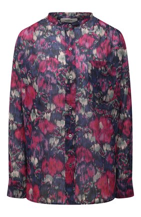 Женская хлопковая блузка ISABEL MARANT ETOILE разноцветного цвета, арт. CH0238-22P033E/MEXIKA | Фото 1 (Рукава: Длинные; Длина (для топов): Удлиненные; Материал внешний: Хлопок; Стили: Романтичный; Принт: С принтом; Женское Кросс-КТ: Блуза-одежда; Региональные ограничения белый список (Axapta Mercury): RU)