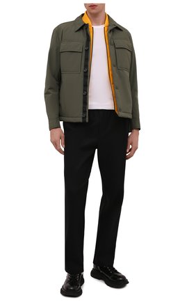 Мужская комплект из куртки и жилета BOSS хаки цвета, арт. 50460737 | Фото 2 (Рукава: Длинные; Длина (верхняя одежда): Короткие; Материал внешний: Синтетический материал; Кросс-КТ: Куртка; Мужское Кросс-КТ: утепленные куртки; Стили: Милитари; Региональные ограничения белый список (Axapta Mercury): RU)
