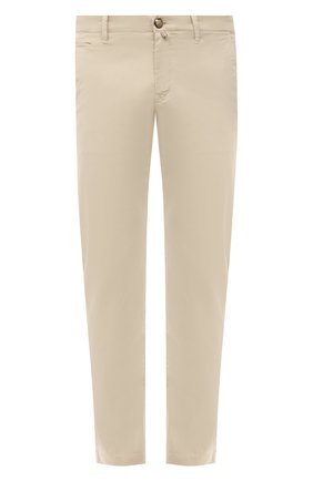 Мужские хлопковые брюки JACOB COHEN кремвого цвета, арт. U P 001 01 S 3755/D31 | Фото 1 (Длина (брюки, джинсы): Стандартные; Материал внешний: Хлопок; Случай: Повседневный; Силуэт М (брюки): Чиносы; Стили: Кэжуэл; Региональные ограничения белый список (Axapta Mercury): RU)