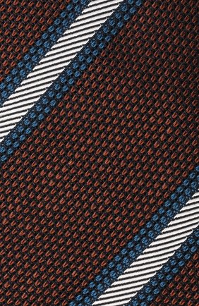 Мужской галстук из шелка и льна ETON коричневого цвета, арт. A000 33293 | Фото 4 (Принт: С принтом; Материал: Текстиль, Шелк; Региональные ограничения белый список (Axapta Mercury): RU)