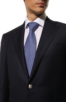 Мужской хлопковый галстук ETON синего цвета, арт. A000 33291 | Фото 2 (Материал: Текстиль, Хлопок; Принт: С принтом; Региональные ограничения белый список (Axapta Mercury): RU)