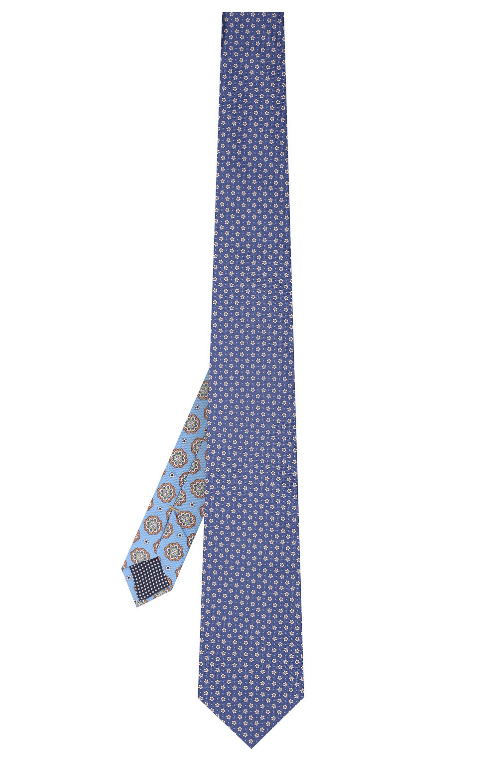Мужской хлопковый галстук ETON синего цвета, арт. A000 33291 | Фото 3 (Принт: С принтом; Материал: Текстиль, Хлопок; Региональные ограничения белый список (Axapta Mercury): RU)
