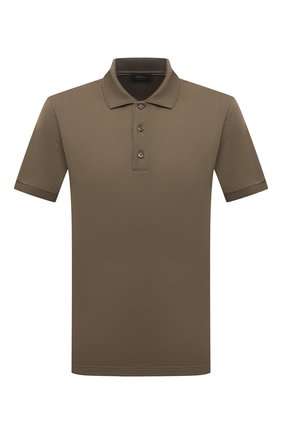 Мужское хлопковое поло BRIONI хаки цвета по цене 43650 руб., арт. UJNK0L/P1627 | Фото 1 Мужское хлопковое поло BRIONI хаки цвета, арт. UJNK0L/P1627 | Фото 1 (Длина (для топов): Стандартные; Рукава: Короткие; Материал внешний: Хлопок; Застежка: Пуговицы; Стили: Милитари)