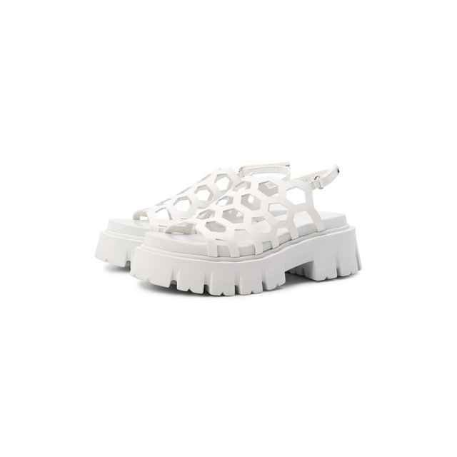 Кожаные сандалии Premiata белого цвета
