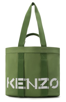 Женский сумка-шопер kenzokaba large KENZO зеленого цвета, арт. FC52SA911F01 | Фото 1 (Материал: Текстиль; Размер: large; Сумки-технические: Сумки-шопперы; Региональные ограничения белый список (Axapta Mercury): RU)