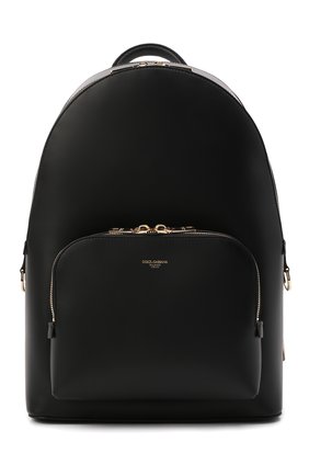 Мужской кожаный рюкзак monreale DOLCE & GABBANA черного цвета, арт. BM1993/AC954 | Фото 1 (Размер: large; Материал: Натуральная кожа; Стили: Классический)