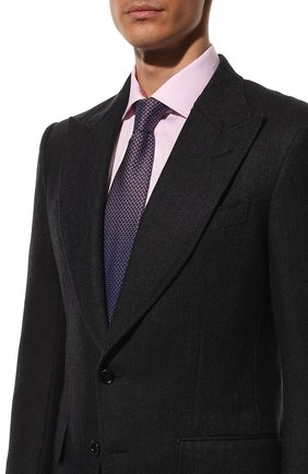 Мужской шелковый галстук BRIONI фиолетового цвета, арт. 062I00/P1465 | Фото 2 (Материал: Текстиль, Шелк; Принт: С принтом)