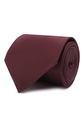 Мужской шелковый галстук BRIONI бордового цвета, арт. 062V00/P1415 | Фото 1 (Материал: Шелк, Текстиль; Принт: Без принта)