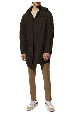 Мужская парка ERMENEGILDO ZEGNA темно-коричневого цвета по цене 281500 руб., арт. UWT35/Z310B | Фото 2 Мужская парка ERMENEGILDO ZEGNA темно-коричневого цвета, арт. UWT35/Z310B | Фото 2 (Материал подклада: Синтетический материал; Длина (верхняя одежда): До середины бедра; Кросс-КТ: Куртка; Рукава: Длинные; Стили: Кэжуэл; Материал внешний: Синтетический материал)