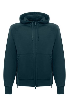 Мужской толстовка из шерсти и хлопка ERMENEGILDO ZEGNA темно-зеленого цвета по цене 155500 руб., арт. UZ564/815 | Фото 1 Мужской толстовка из шерсти и хлопка ERMENEGILDO ZEGNA темно-зеленого цвета, арт. UZ564/815 | Фото 1 (Длина (для топов): Стандартные; Материал внешний: Шерсть, Синтетический материал, Хлопок; Стили: Спорт-шик; Мужское Кросс-КТ: Толстовка-одежда; Рукава: Длинные)