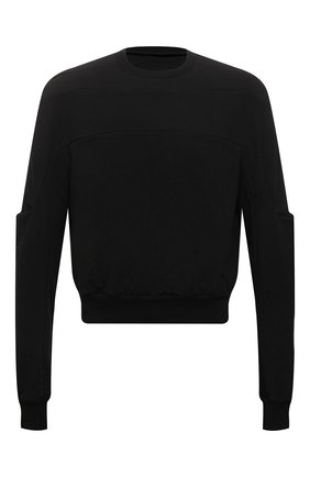 Мужской хлопковый свитшот RICK OWENS черного цвета по цене 62200 руб., арт. RU01B1279/BA | Фото 1 Мужской хлопковый свитшот RICK OWENS черного цвета, арт. RU01B1279/BA | Фото 1 (Рукава: Длинные; Принт: Без принта; Мужское Кросс-КТ: свитшот-одежда; Стили: Минимализм; Материал внешний: Хлопок; Длина (для топов): Стандартные)