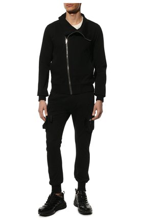 Мужской хлопковая толстовка RICK OWENS черного цвета по цене 93250 руб., арт. RU01B1272/BA | Фото 2 Мужской хлопковая толстовка RICK OWENS черного цвета, арт. RU01B1272/BA | Фото 2 (Длина (для топов): Стандартные; Стили: Минимализм; Мужское Кросс-КТ: Толстовка-одежда; Материал внешний: Хлопок; Рукава: Длинные)