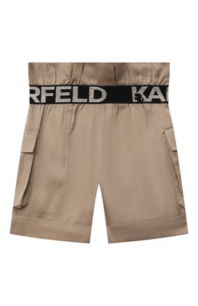Детские шорты KARL LAGERFELD KIDS бежевого цвета по цене 12700 руб., арт. Z14174 | Фото 2 Детские шорты KARL LAGERFELD KIDS бежевого цвета, арт. Z14174 | Фото 2 (Случай: Формальный; Ростовка одежда: 9 лет | 134 см, 12 лет | 152 см, 13 - 15 лет | 158 см, 16 лет | 164 см, 5 лет | 110 см, 7 лет | 122 см)