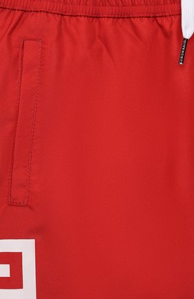 Детские плавки-шорты GIVENCHY красного цвета, арт. H20057 | Фото 3 (Материал внешний: Синтетический материал)