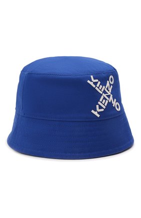 Детская хлопковая панама KENZO синего цвета по цене 7330 руб., арт. K51007 | Фото 1 Детская хлопковая панама KENZO синего цвета, арт. K51007 | Фото 1 (Материал: Хлопок, Текстиль)