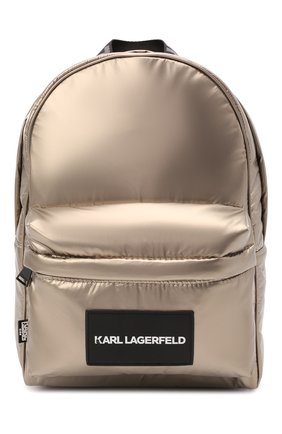 Детская рюкзак KARL LAGERFELD KIDS золотого цвета, арт. Z10134 | Фото 1 (Материал: Текстиль)