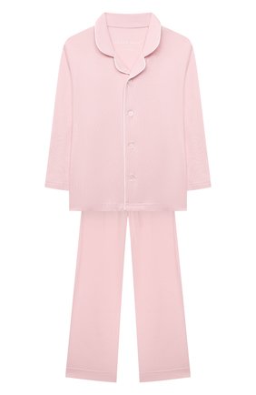 Женская пижама DEREK ROSE розового цвета, арт. 7261-LARA001 | Фото 1 (Рукава: Длинные; Материал внешний: Синтетический материал)