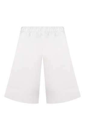 Детские хлопковые брюки IL GUFO белого цвета, арт. P22PR013C6034/5A-8A | Фото 2 (Материал внешний: Хлопок; Случай: Повседневный; Ростовка одежда: 4 года | 104 см, 5 лет | 110 см, 7 лет | 122 см)