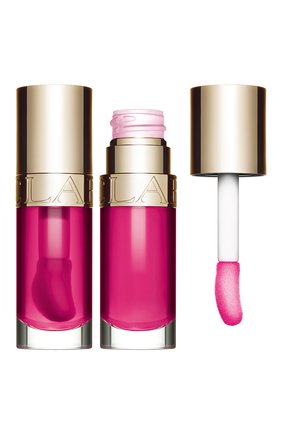 Масло-блеск для губ lip comfort oil, 02 raspberry (7ml) CLARINS бесцветного цвета, арт. 80087544 | Фото 2