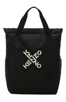 Женский сумка-шопер kenzo active KENZO черного цвета, арт. FB65SA228F21 | Фото 1 (Сумки-технические: Сумки-шопперы; Материал: Текстиль; Ремень/цепочка: На ремешке; Размер: large; Региональные ограничения белый список (Axapta Mercury): RU)