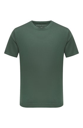 Мужская хлопковая футболка FEDELI зеленого цвета, арт. 5UEF0103 | Фото 1 (Длина (для топов): Стандартные; Рукава: Короткие; Материал внешний: Хлопок; Принт: Без принта; Стили: Кэжуэл; Региональные ограничения белый список (Axapta Mercury): RU)