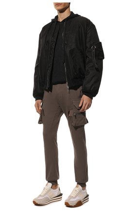 Мужские хлопковые джоггеры RICK OWENS серого цвета по цене 97200 руб., арт. RU01B1396/BA | Фото 2 Мужские хлопковые джоггеры RICK OWENS серого цвета, арт. RU01B1396/BA | Фото 2 (Длина (брюки, джинсы): Стандартные; Материал внешний: Хлопок; Силуэт М (брюки): Карго, Джоггеры; Стили: Минимализм; Региональные ограничения белый список (Axapta Mercury): RU)