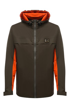 Мужская хлопковая куртка DOLCE & GABBANA хаки цвета по цене 122000 руб., арт. G9WR7T/GEY23 | Фото 1 Мужская хлопковая куртка DOLCE & GABBANA хаки цвета, арт. G9WR7T/GEY23 | Фото 1 (Длина (верхняя одежда): Короткие; Кросс-КТ: Ветровка; Стили: Милитари; Материал внешний: Хлопок; Рукава: Длинные; Материал подклада: Синтетический материал)