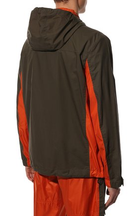 Мужская хлопковая куртка DOLCE & GABBANA хаки цвета, арт. G9WR7T/GEY23 | Фото 4 (Рукава: Длинные; Стили: Милитари; Материал внешний: Хлопок; Материал подклада: Синтетический материал; Длина (верхняя одежда): Короткие; Кросс-КТ: Ветровка)