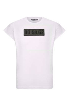 Мужская хлопковая футболка DOLCE & GABBANA белого цвета по цене 48550 руб., арт. G8NF2Z/FU7EQ | Фото 1 Мужская хлопковая футболка DOLCE & GABBANA белого цвета, арт. G8NF2Z/FU7EQ | Фото 1 (Материал внешний: Хлопок; Рукава: Короткие; Длина (для топов): Стандартные; Принт: С принтом; Стили: Милитари)