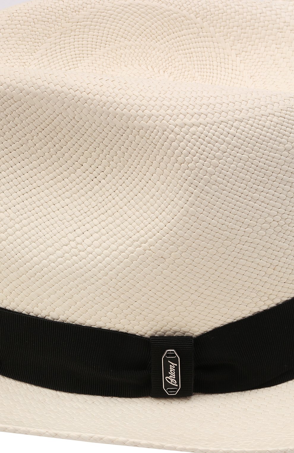 Мужская соломенная шляпа BRIONI кремвого цвета, арт. 04880L/01Z02 | Фото 4 (Материал: Растительное волокно)