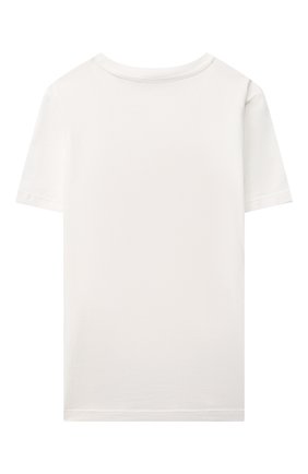 Детская хлопковая футболка STELLA MCCARTNEY белого цвета по цене 5970 руб., арт. 8Q8RA1 | Фото 2 Детская хлопковая футболка STELLA MCCARTNEY белого цвета, арт. 8Q8RA1 | Фото 2 (Материал внешний: Хлопок; Рукава: Короткие; Девочки Кросс-КТ: футболка-одежда; Ростовка одежда: 9 лет | 134 см, 12 лет | 152 см, 13 - 15 лет | 158 см, 24 мес | 92 см, 36 мес | 98 см, 4 года | 104 см, 5 лет | 110 см, 7 лет | 122 см)