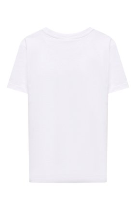 Детская хлопковая футболка STELLA MCCARTNEY белого цвета по цене 6710 руб., арт. 8Q8MA1 | Фото 2 Детская хлопковая футболка STELLA MCCARTNEY белого цвета, арт. 8Q8MA1 | Фото 2 (Материал внешний: Хлопок; Рукава: Короткие; Мальчики Кросс-КТ: Футболка-одежда)