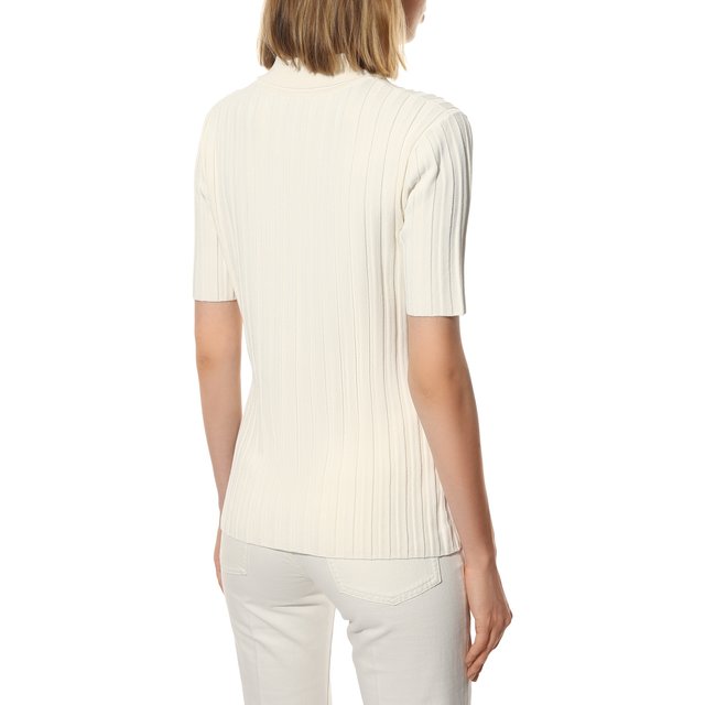 Пуловер из вискозы BOSS 50469091, цвет белый, размер 44 - фото 4