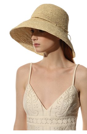 Женская шляпа SANS-ARCIDET бежевого цвета, арт. FANY HAT MA S22/58 | Фото 2 (Материал: Растительное волокно)