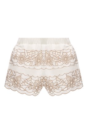 Женские шорты REDVALENTINO молочного цвета по цене 44950 руб., арт. XR0RF00Z/6FC | Фото 1 Женские шорты REDVALENTINO молочного цвета, арт. XR0RF00Z/6FC | Фото 1 (Материал внешний: Синтетический материал, Хлопок; Длина Ж (юбки, платья, шорты): Мини; Женское Кросс-КТ: Шорты-одежда; Стили: Романтичный; Материал подклада: Хлопок)