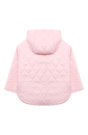 Детская куртка MONNALISA розового цвета, арт. 379120 | Фото 2 (Рукава: Длинные; Материал подклада: Синтетический материал; Материал внешний: Синтетический материал; Ростовка одежда: 24 мес | 92 см, 36 мес | 98 см)