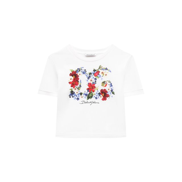 Хлопковая футболка Dolce & Gabbana L5JTHZ/G7CF9/8-14