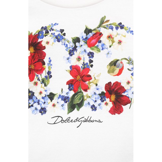 Хлопковая футболка Dolce & Gabbana L5JTHZ/G7CF9/8-14 Фото 3