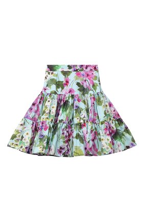Детская хлопковая юбка DOLCE & GABBANA голубого цвета по цене 46650 руб., арт. L54I20/HS5MG/2-6 | Фото 1 Детская хлопковая юбка DOLCE & GABBANA голубого цвета, арт. L54I20/HS5MG/2-6 | Фото 1 (Материал подклада: Хлопок; Материал внешний: Хлопок; Случай: Повседневный; Ростовка одежда: 2 года | 92 см, 3 года | 98 см, 4 года | 104 см, 5 лет | 110 см, 6 лет | 116 см)