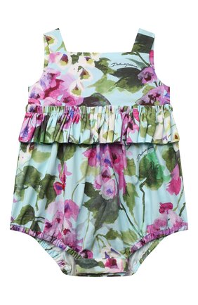 Детское хлопковое боди DOLCE & GABBANA голубого цвета по цене 34550 руб., арт. L21081/HS5MG | Фото 1 Детское хлопковое боди DOLCE & GABBANA голубого цвета, арт. L21081/HS5MG | Фото 1