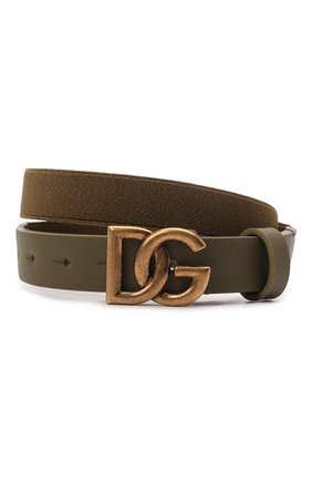 Детский ремень из текстиля и кожи DOLCE & GABBANA хаки цвета по цене 12600 руб., арт. EC0076/AQ616 | Фото 1 Детский ремень из текстиля и кожи DOLCE & GABBANA хаки цвета, арт. EC0076/AQ616 | Фото 1 (Материал: Текстиль, Натуральная кожа)