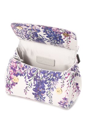 Детская кожаная сумка DOLCE & GABBANA сиреневого цвета по цене 75150 руб., арт. EB0003/AQ684 | Фото 5 Детская кожаная сумка DOLCE & GABBANA сиреневого цвета, арт. EB0003/AQ684 | Фото 5 (Материал: Натуральная кожа)