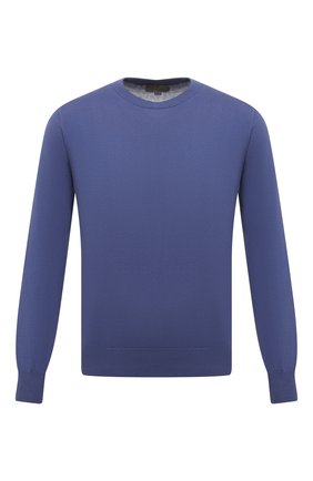 Мужской хлопковый джемпер CANALI синего цвета по цене 20600 руб., арт. C0012/MK00145 | Фото 1 Мужской хлопковый джемпер CANALI синего цвета, арт. C0012/MK00145 | Фото 1 (Длина (для топов): Стандартные; Принт: Без принта; Мужское Кросс-КТ: Джемперы; Вырез: Круглый; Материал внешний: Хлопок; Рукава: Длинные; Стили: Кэжуэл)