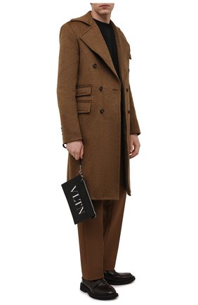 Мужская кожаный клатч vltn VALENTINO черного цвета, арт. XY2P0P09/LVN | Фото 3 (Материал: Натуральная кожа; Размер: small)