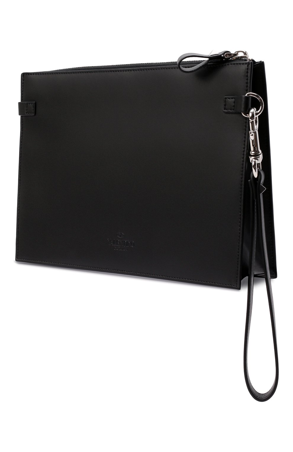 Мужская кожаный клатч vltn VALENTINO черного цвета, арт. XY2P0P09/LVN | Фото 4 (Материал: Натуральная кожа; Размер: small)