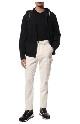 Мужские хлопковые брюки-карго BRUNELLO CUCINELLI белого цвета, арт. M269DS2160 | Фото 2 (Силуэт М (брюки): Карго; Длина (брюки, джинсы): Стандартные; Случай: Повседневный; Материал внешний: Хлопок; Стили: Кэжуэл)