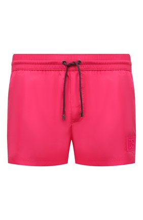 Мужские плавки-шорты DOLCE & GABBANA розового цвета, арт. M4B11T/0NL35 | Фото 1 (Мужское Кросс-КТ: плавки-шорты; Материал внешний: Синтетический материал; Принт: Без принта)