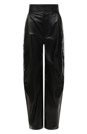 Женские кожаные брюки BOTTEGA VENETA черного цвета, арт. 679848/V1CY0 | Фото 1 (Материал внешний: Натуральная кожа; Женское Кросс-КТ: Кожаные брюки, Брюки-одежда; Длина (брюки, джинсы): Стандартные; Стили: Гранж; Силуэт Ж (брюки и джинсы): Широкие; Региональные ограничения белый список (Axapta Mercury): RU)